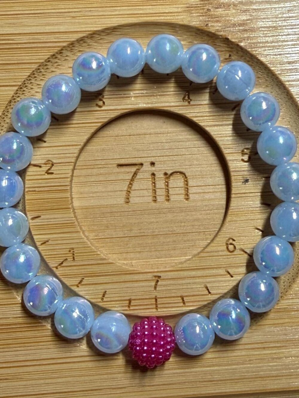 Pastel Beaded Bracelet Stack 3-Pc Iridescent Mermaidcore Summer Gift - Picture 2 of 6